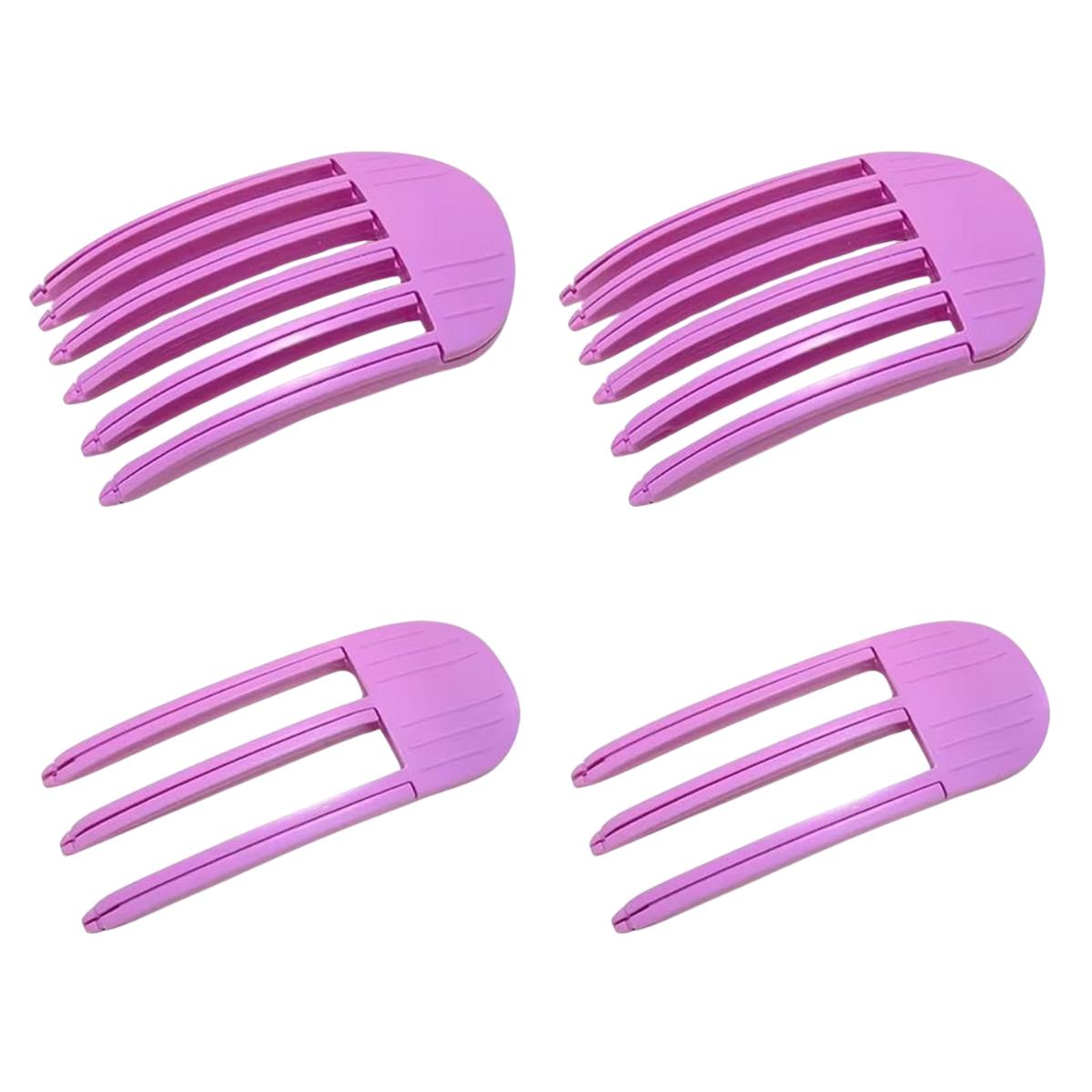 Заколки HairRevime для прикорневого объема волос 4 шт. Розовый (2030)