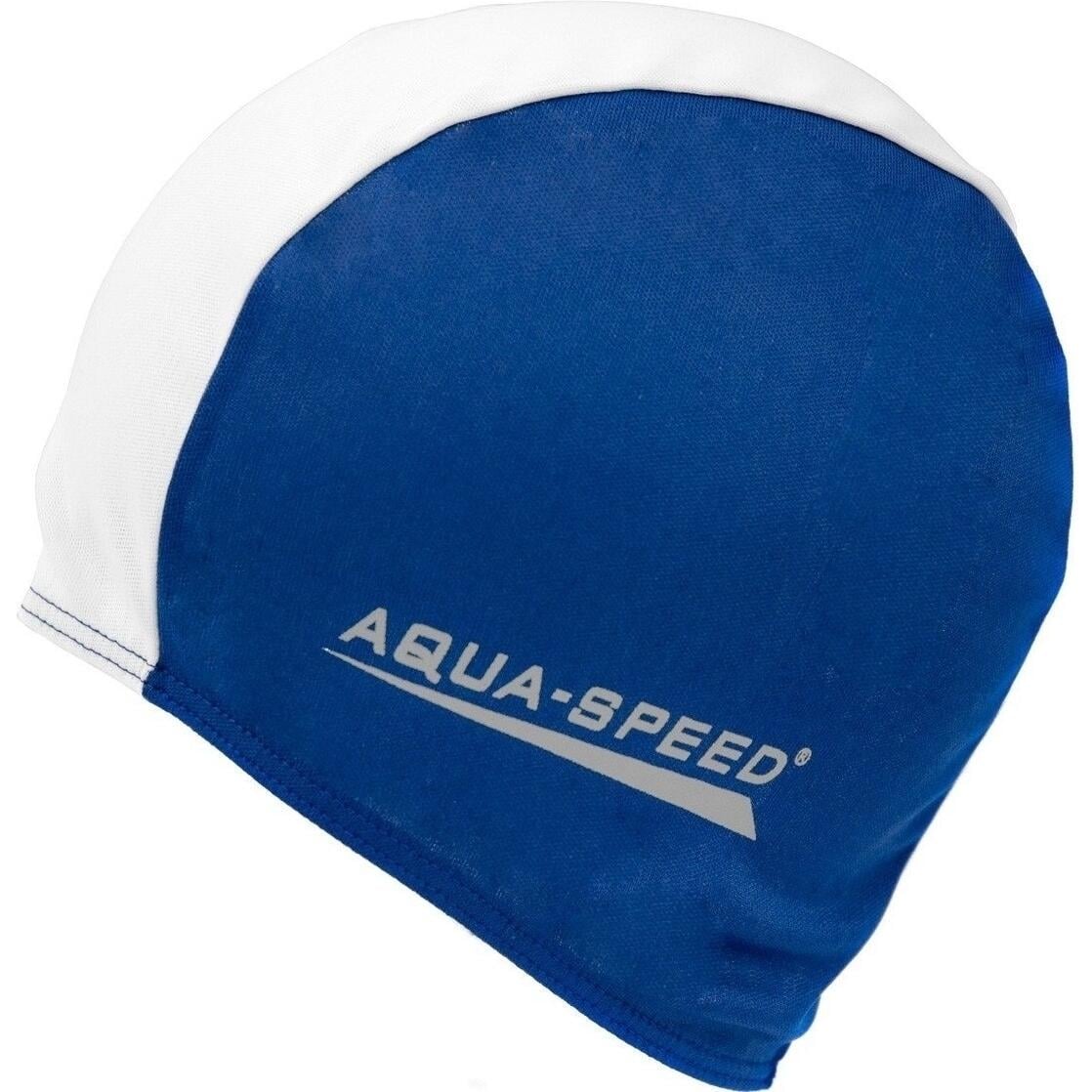 Шапочка для плавання Aqua Speed POLYESTER CAP Синьо-білий (091-15)
