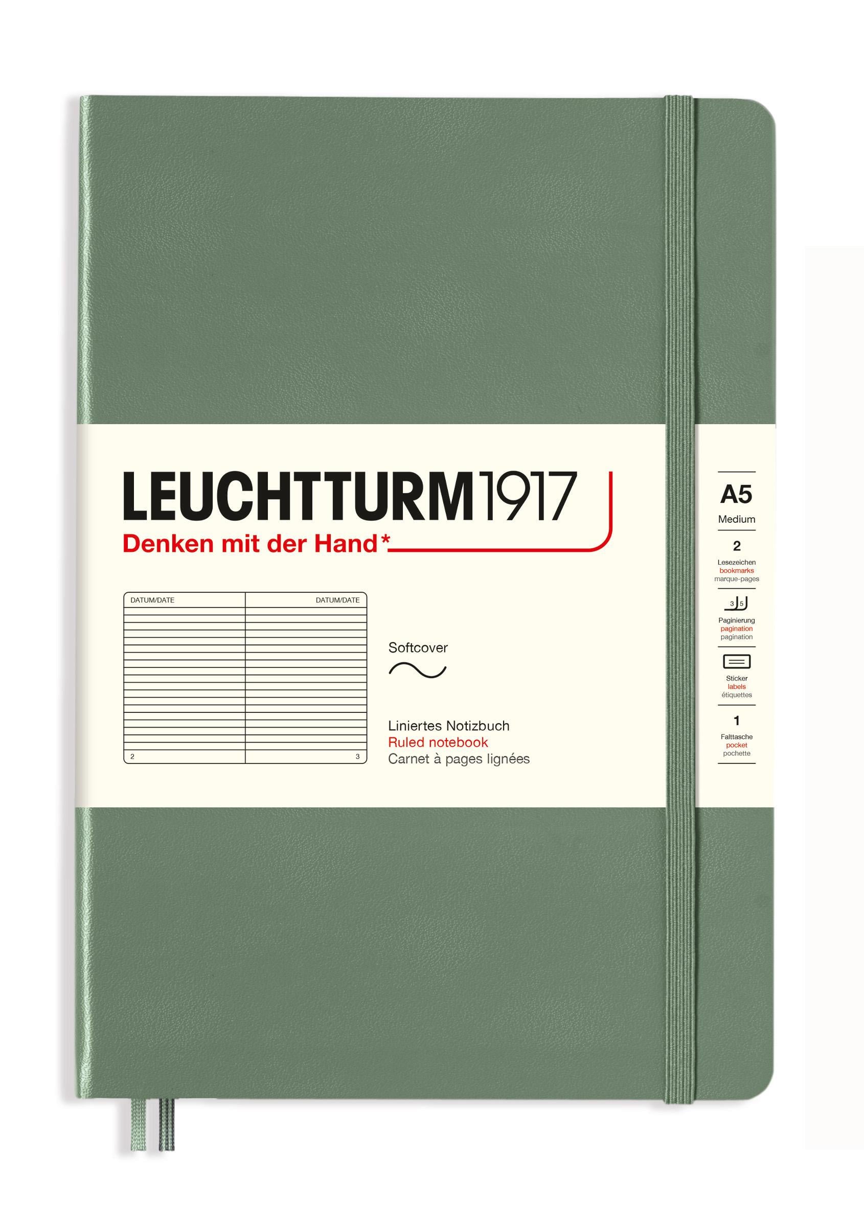 Блокнот Leuchtturm1917 Smooth Colours средний мягкий переплет линия Olive (365505)