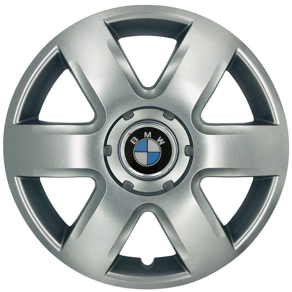 Колпаки SJS 337 с логотипом BMW R15 4 шт. Серебряный (2654558815)