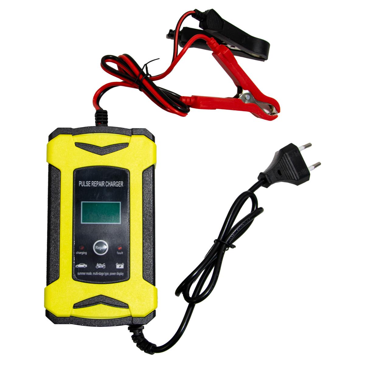 Зарядка для акумуляторів мережева 6A 12V Чорно-жовтий (1010830-Other)