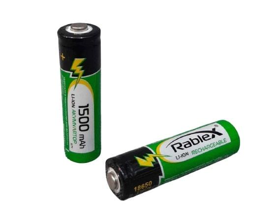 Аккумулятор литий-ионный 18650 Rablex 1500 mAh 3.7 V Li-ion - фото 2