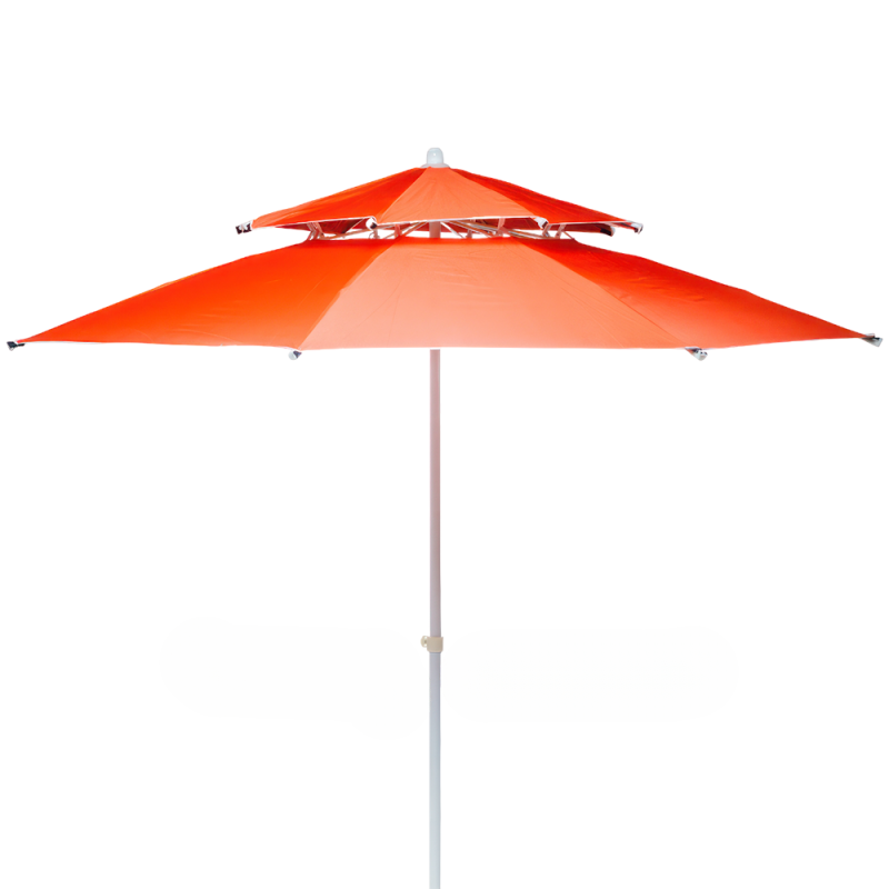 Зонтик с системой антиветер с двойным куполом D 3 м Красный (HYG1837-1redkm)