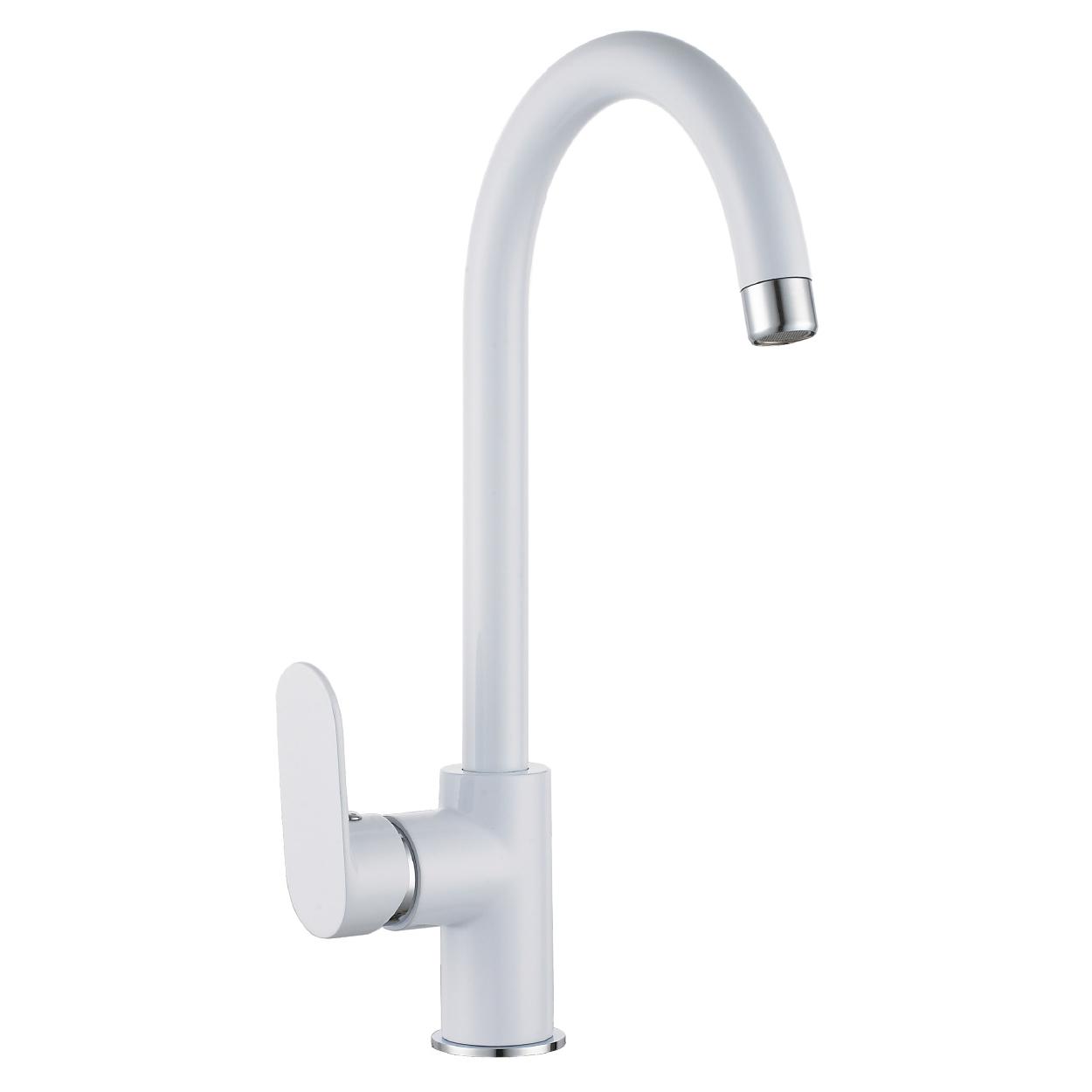 Смеситель для кухни Imprese LASKA 55040W однорычажный Белый (158477)