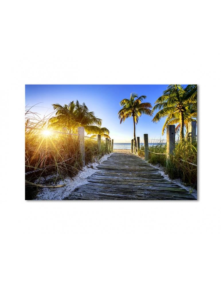 Картина модульная Рассвет на Майами-Бич 1 модуль 80x120 см
