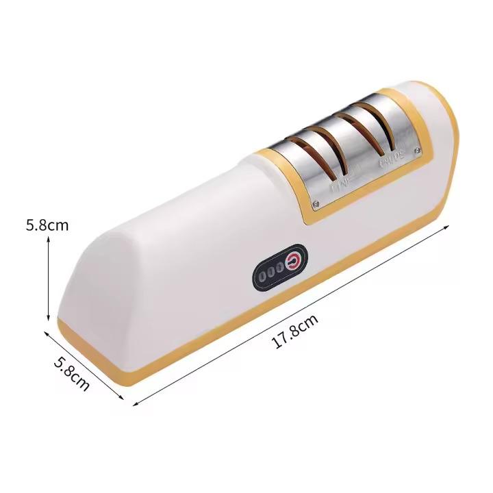 Точила для ножей и ножниц с аккумулятором Бело-желтый (3081-77) - фото 2 Точила для ножей и ножниц с аккумулятором Бело-желтый (3081-77) - фото 2