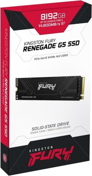 SSD-накопитель Kingston FURY Renegade 8TB M.2 PCIe 5,0 (SFYR2D/8T1)