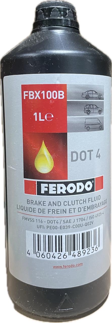 Гальмівна рідина Ferodo DOT4 1 л (FBX100)