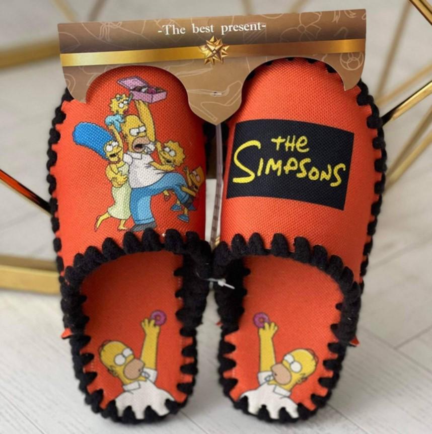 Домашние тапочки унисекс Симпсоны фетровые р. 40-41 Оранжевый (VE-0906-Б-40-41) - фото 2 Домашние тапочки унисекс Симпсоны фетровые р. 40-41 Оранжевый (VE-0906-Б-40-41) - фото 2