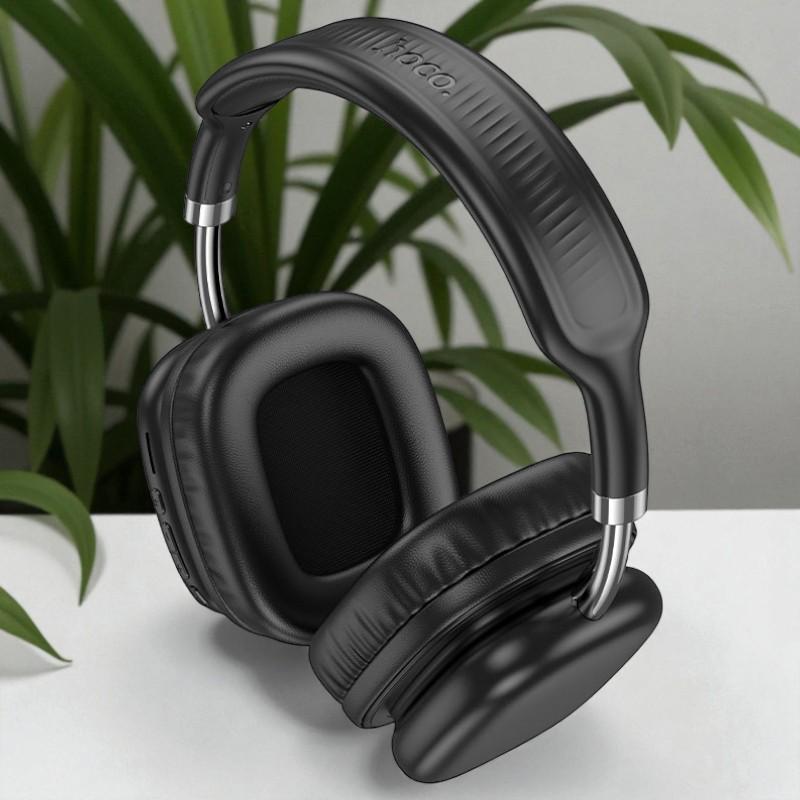 Навушники бездротові Hoco W52 Wonderful BT накладні Black (30654540) - фото 2