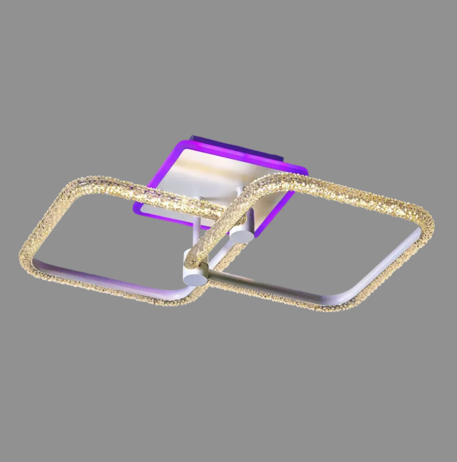 Люстра светодиодная Svet 64W+12W 3000-6000К Белый (SC-2118/2C WH PK/BU/PL)