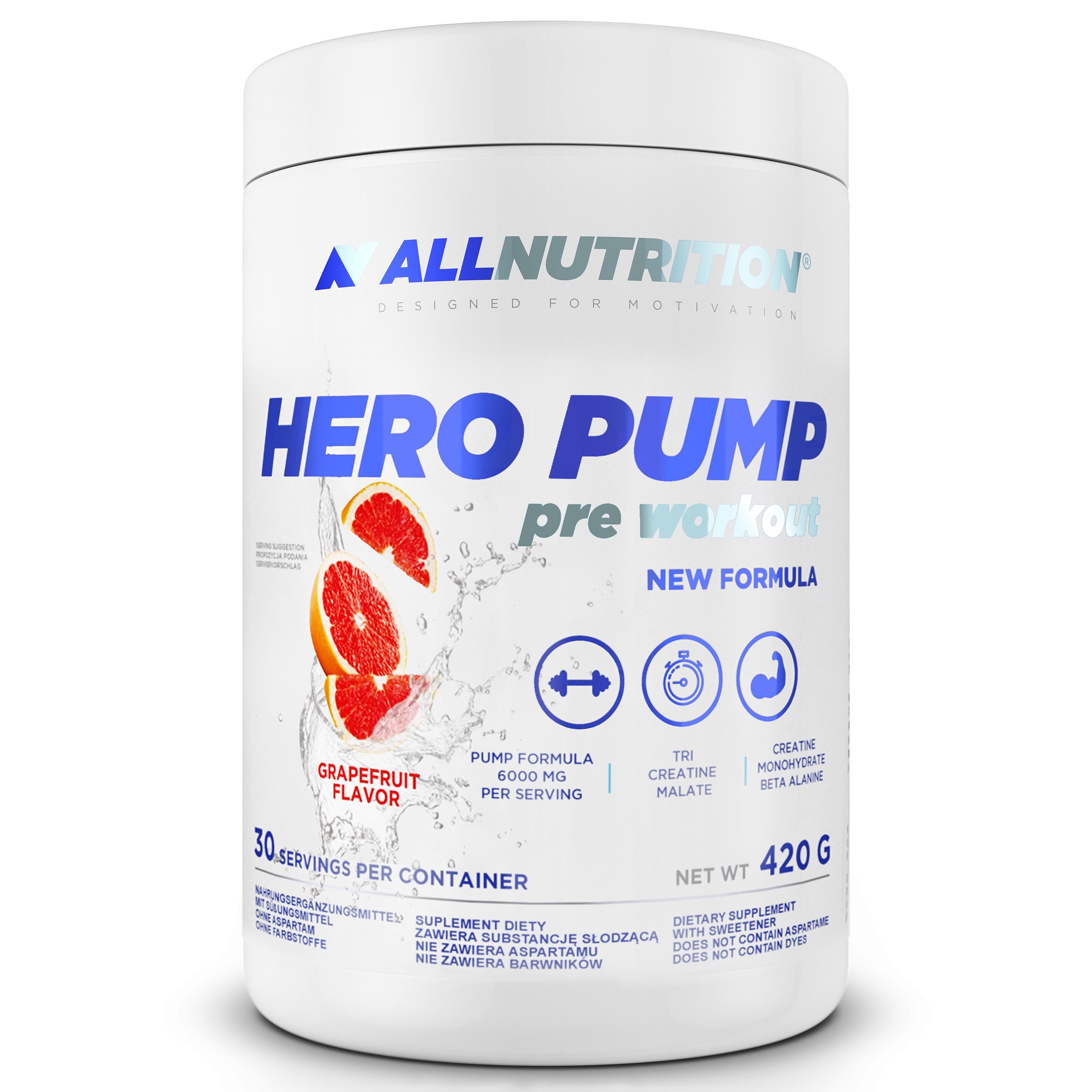 Комплекс до тренування All Nutrition Hero Pump Pre Workout 420 г 30 порцій Grapefruit