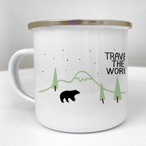 Кружка металлическая Camper "Travel the world" 250 мл (KRM_23S007)