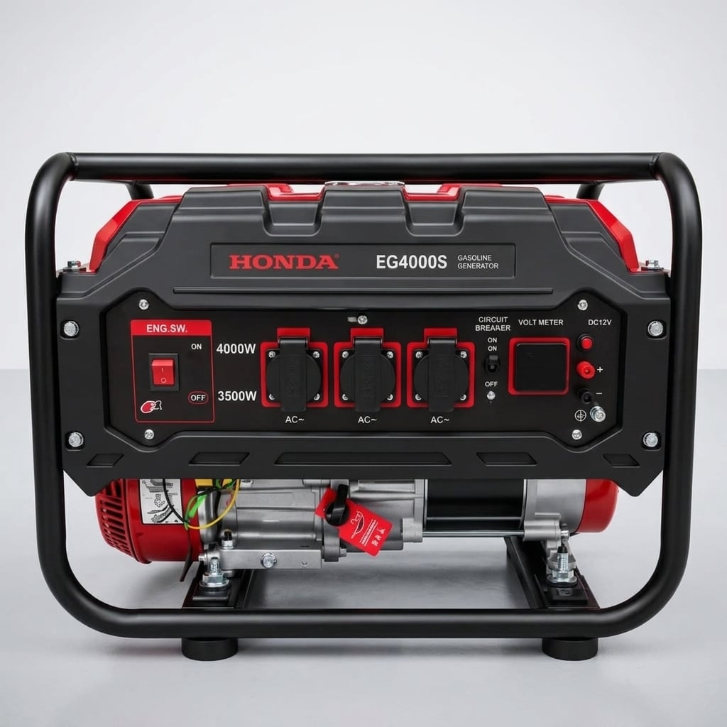 Генератор бензиновый Honda 3,5/4,0 кВт ручной стартер Черный (38980048)