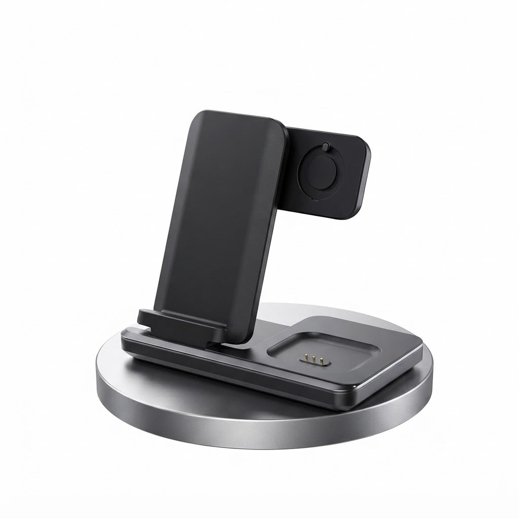 Зарядна станція бездротова ICHECKEY T13 3в1 Dark Grey (38515324)