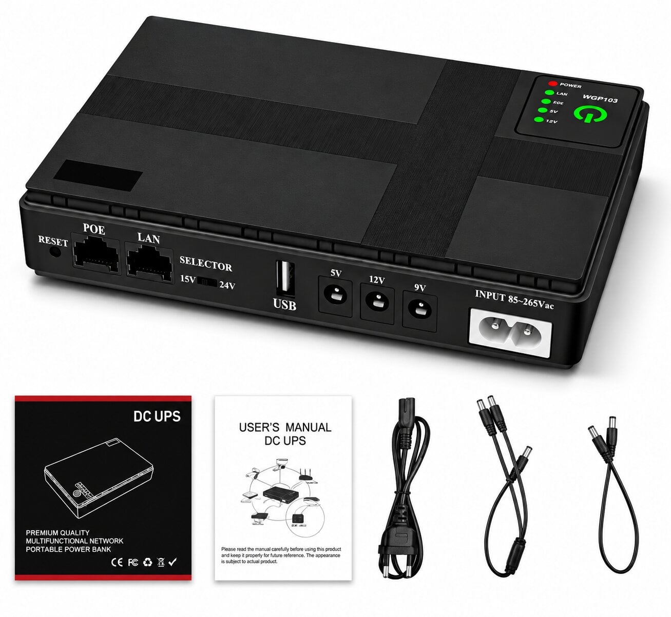 Бесперебойник для роутера 10400 mAh 36W Mini 5V/9V/12V (10400)