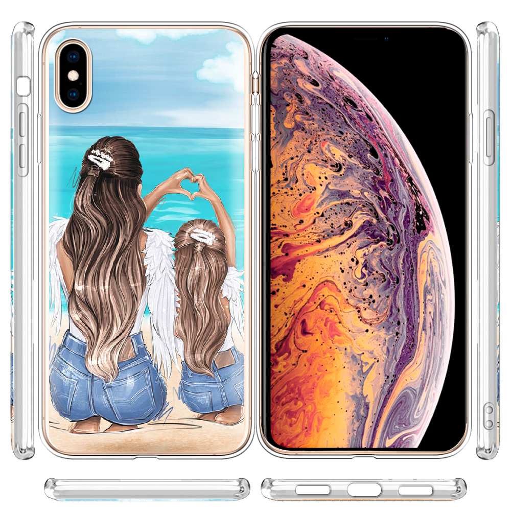 Чехол Boxface iPhone XS Max Family Vacation Прозрачный силикон (35321-up2380-35321) - фото 3