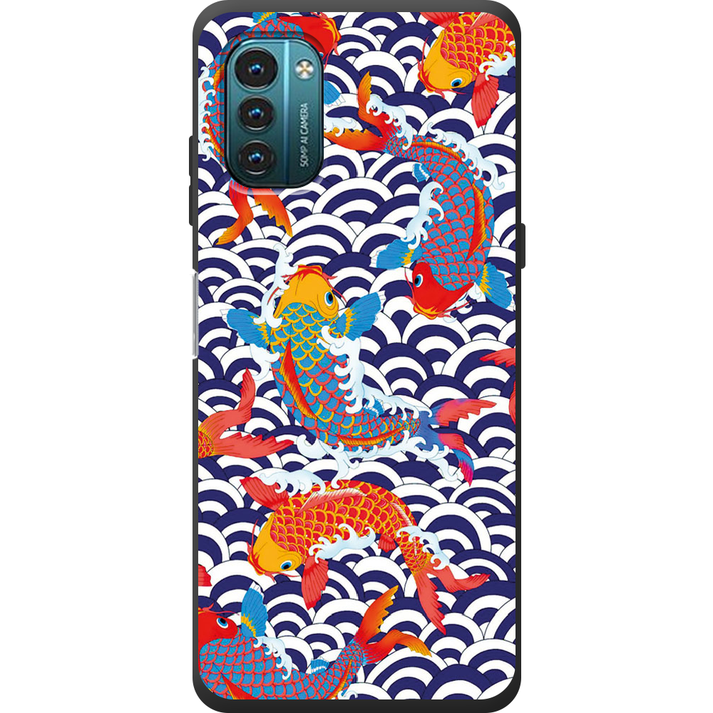Чехол BoxFace Nokia G21 Koi Fish Черный силикон (44288-up2477-44291)