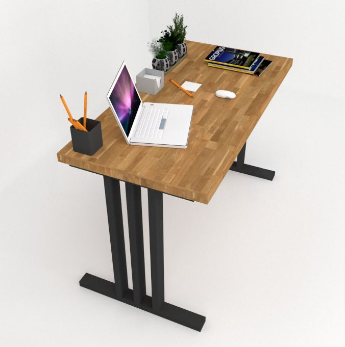 Письмовий/офісний стіл EcoLoft IN-2038 Лофт 120х60 см Коричневий (23055289) - фото 3 Письмовий/офісний стіл EcoLoft IN-2038 Лофт 120х60 см Коричневий (23055289) - фото 3