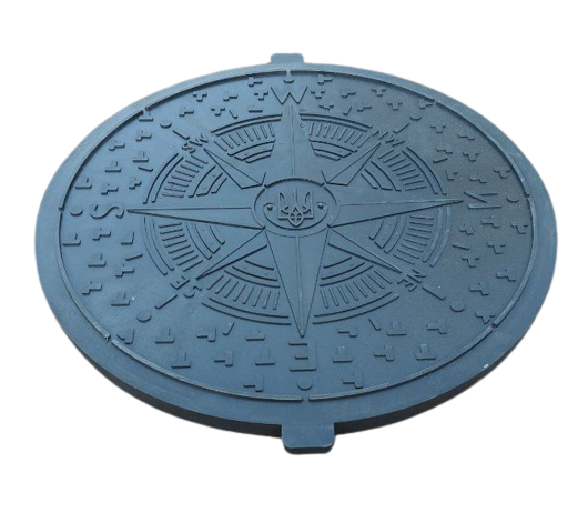 Крышка люка канализационного Войс Украина 1 т Черный (voys07) Крышка люка канализационного Войс Украина 1 т Черный (voys07)