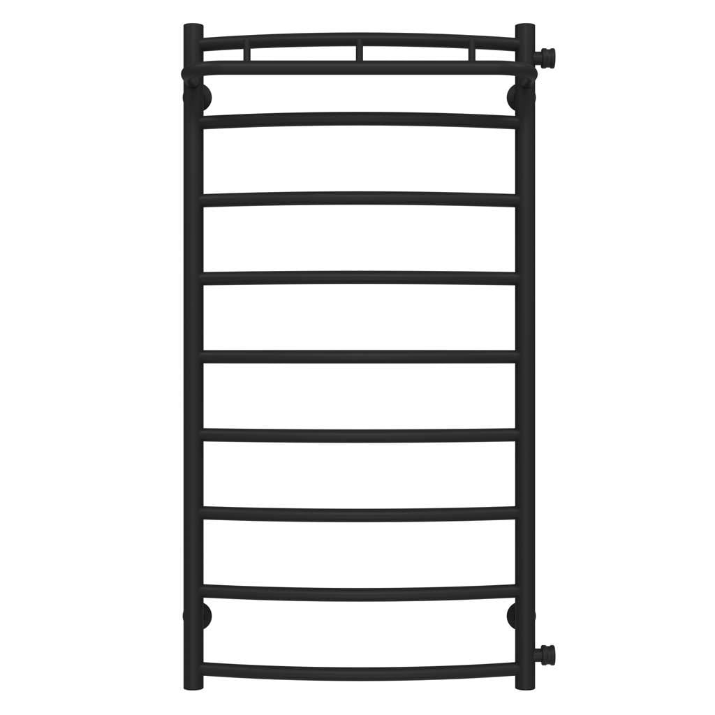 Полотенцесушитель водяной Deffi Классик N П8 боковое правое подключение нержавеющая сталь 500х1000 мм Черный (C.KN.100.50.9.B.C)