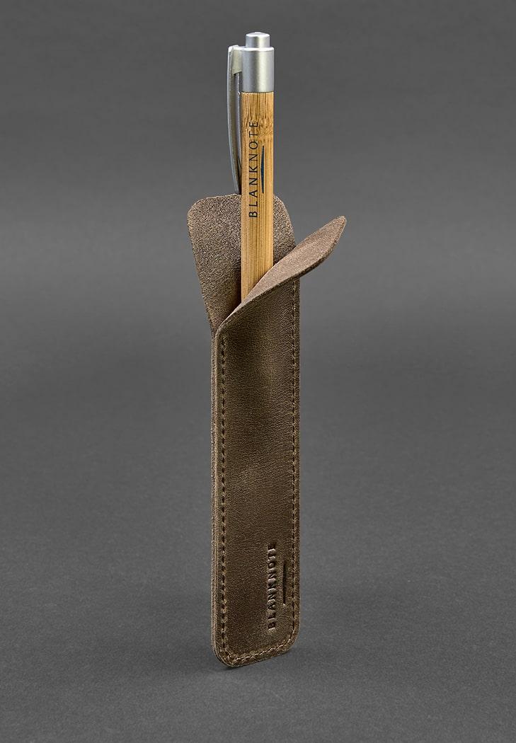 Чехол кожаный для ручки 2.0 Темно-коричневый (A-026797) - фото 2 Чехол кожаный для ручки 2.0 Темно-коричневый (A-026797) - фото 2