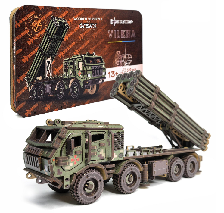 Конструктор дерев'яний THEGRAVIX РСЗВ Вільха (04181)