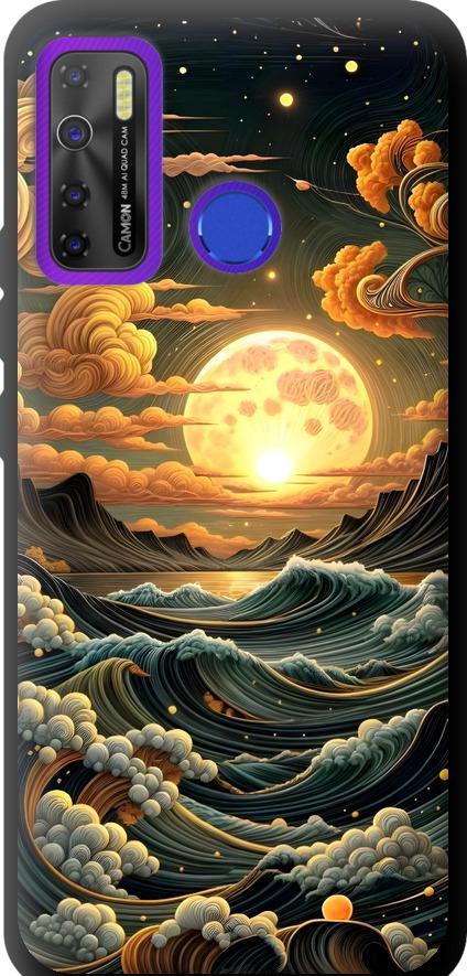 Чехол на Tecno Camon 15 Арт волны (6332b-2405-42517) Чехол на Tecno Camon 15 Арт волны (6332b-2405-42517)