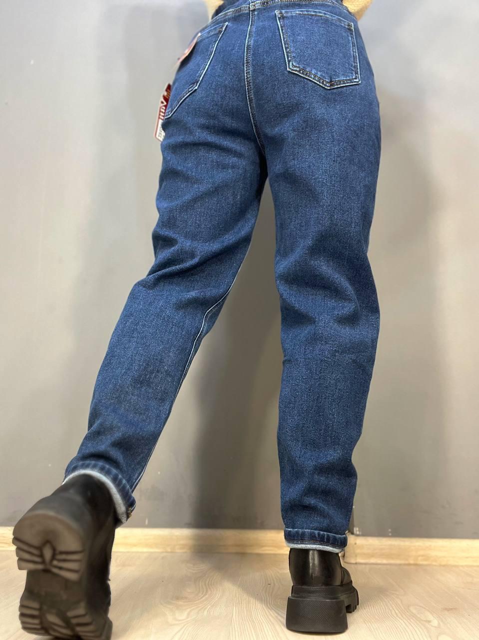 Джинси жіночі Vanver 8061 МОМ на резинці шнурок утеплені батал р. 32 Синій (3105) - фото 3 Джинси жіночі Vanver 8061 МОМ на резинці шнурок утеплені батал р. 32 Синій (3105) - фото 3