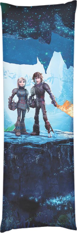 Подушка дакимакура How to train your Dragon 60x180 см (14094403)