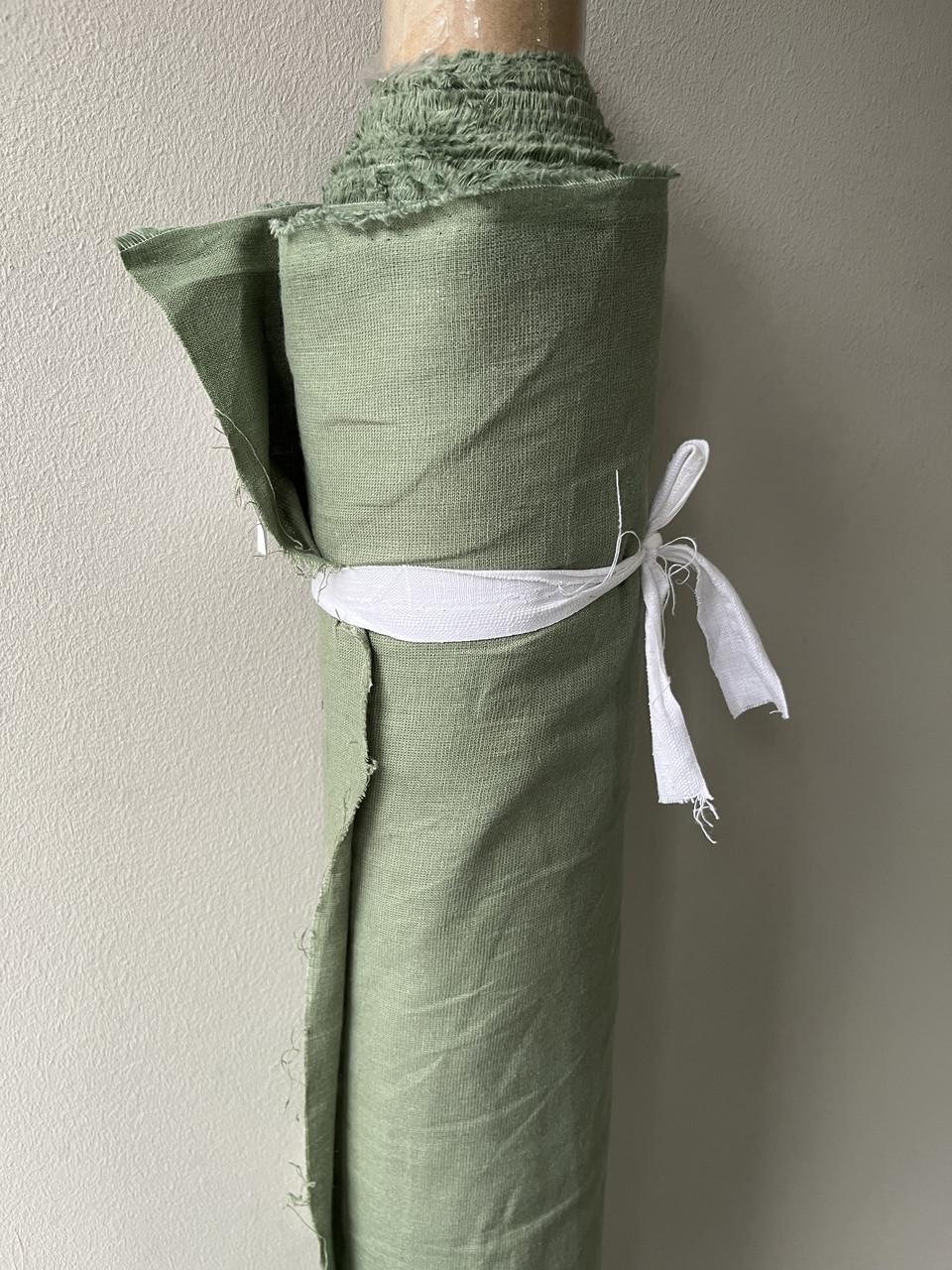 Ткань костюмная LINEN PLUS 150 см 1/8 LINET Зеленый - фото 1 Ткань костюмная LINEN PLUS 150 см 1/8 LINET Зеленый - фото 1