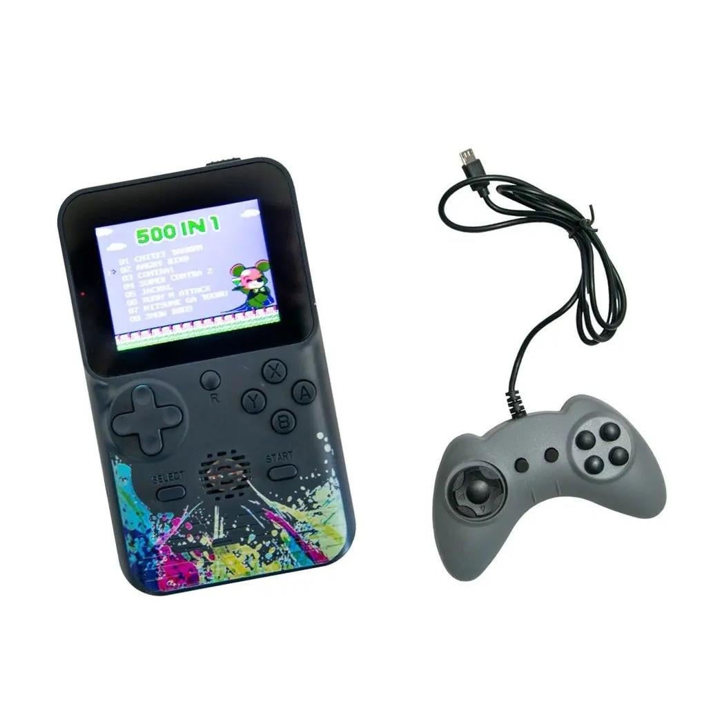 Игровая приставка RIAS G620 Game Box 3" 500 игр с джойстиком Black (3_07055)