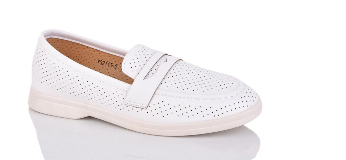 Лофери жіночі Swin Shoes YS2113-2 р. 39 Білий