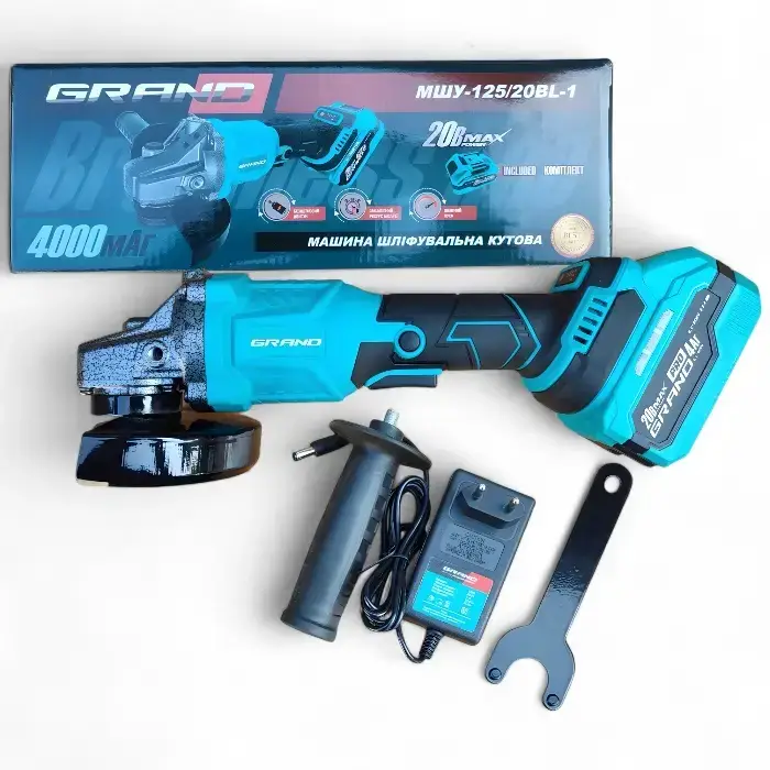 Болгарка аккумуляторная Grand МШУ-125/20 BL-1 (13342684)