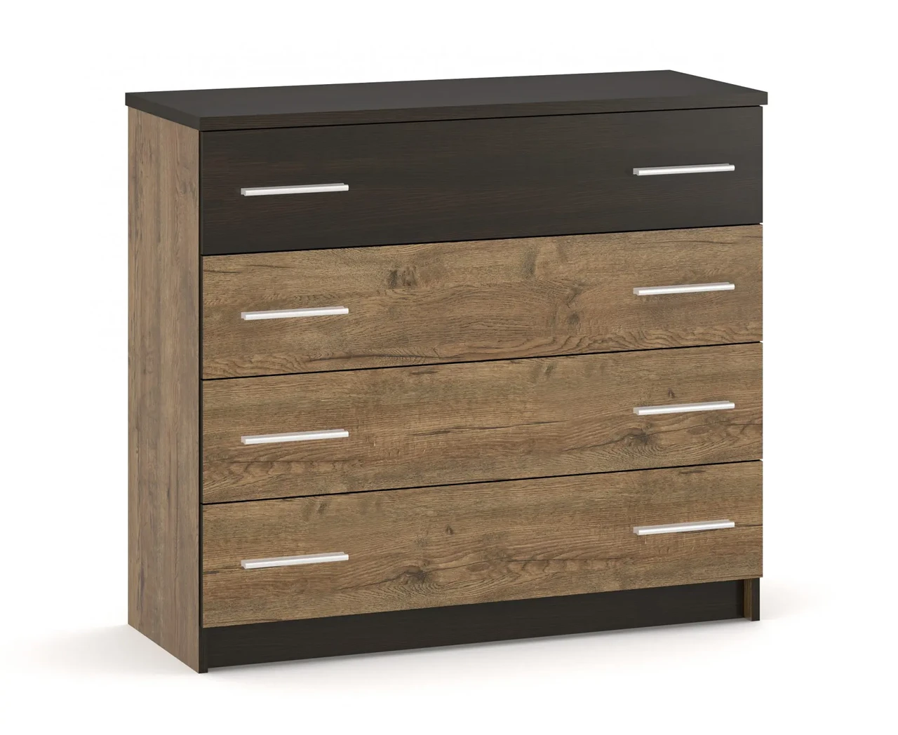 Комод Мебель-Сервис 4Ш Veronika Дуб април/Венге темный (27222311)