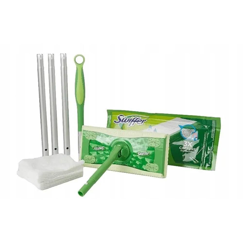 Швабра с салфетками Swiffer LI-112701 Зеленый (ULT-6432444) Швабра с салфетками Swiffer LI-112701 Зеленый (ULT-6432444)