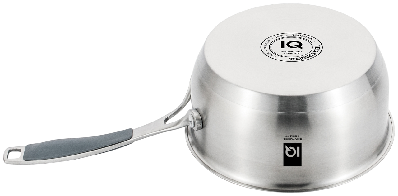 Ковш IQ Be Brave нержавеющая сталь 1,6 л с крышкой 16 см (IQ-4052-16) - фото 5 Ковш IQ Be Brave нержавеющая сталь 1,6 л с крышкой 16 см (IQ-4052-16) - фото 5