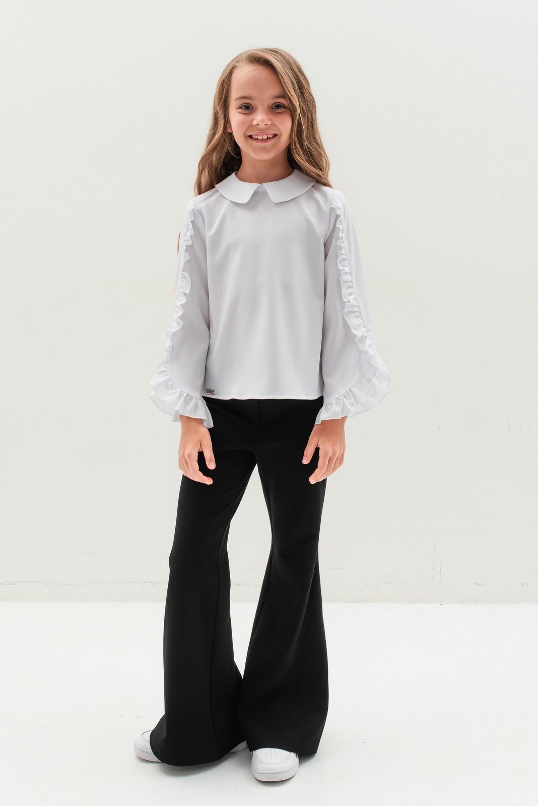 Блуза школьная с длинным рукавом Suzie на девочку 140 см Белый (25661244)