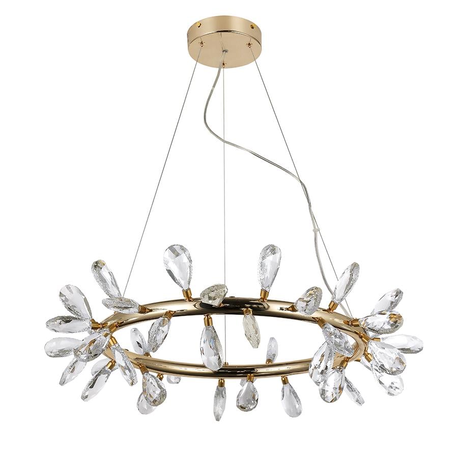 Люстра подвесная светодиодная Levistella 7856601-42 700FGD/CL прозрачный плафон Золотой