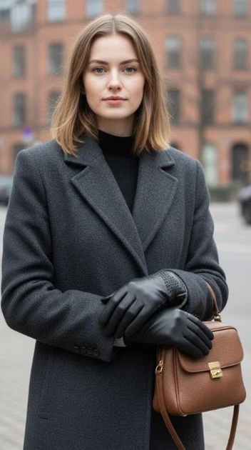 Перчатки женские натуральные кожаные зимние с махровой подкладкой утепленные XS/6,5 16-18 см Черный (G-16)