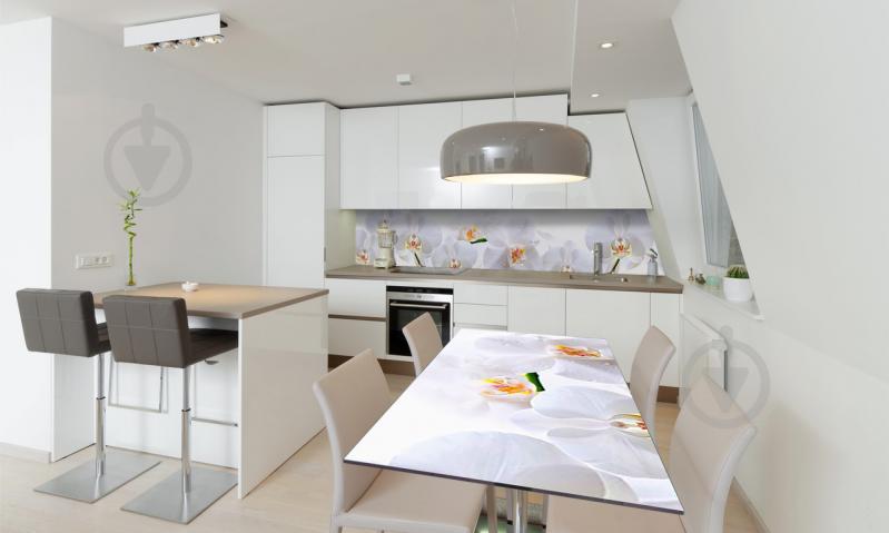 Наклейка виниловая на стол Zatarga «Нежные белые Орхидеи» 650х1200 мм Z180544/1st