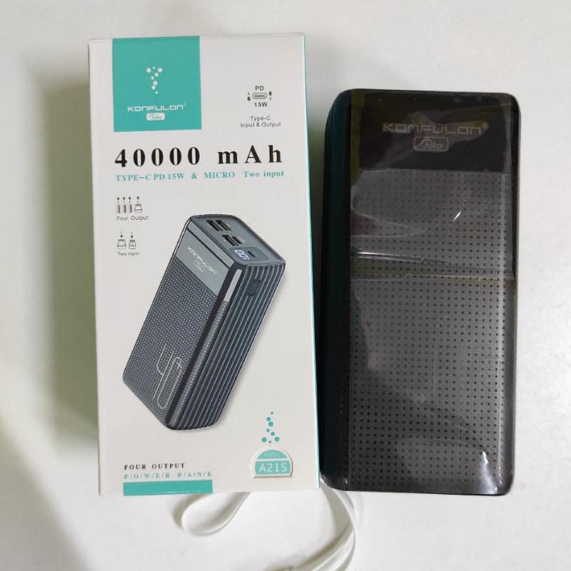 Акумулятор зовнішній Konfulon A21S 40000 mAh 40000 mAh - фото 2