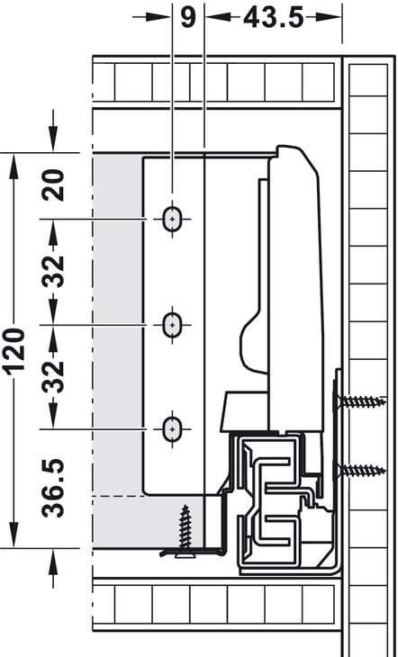 Комплект NM Matrix Box S35 з дотяжкою 120х450 мм Білий (FNT54794) - фото 5