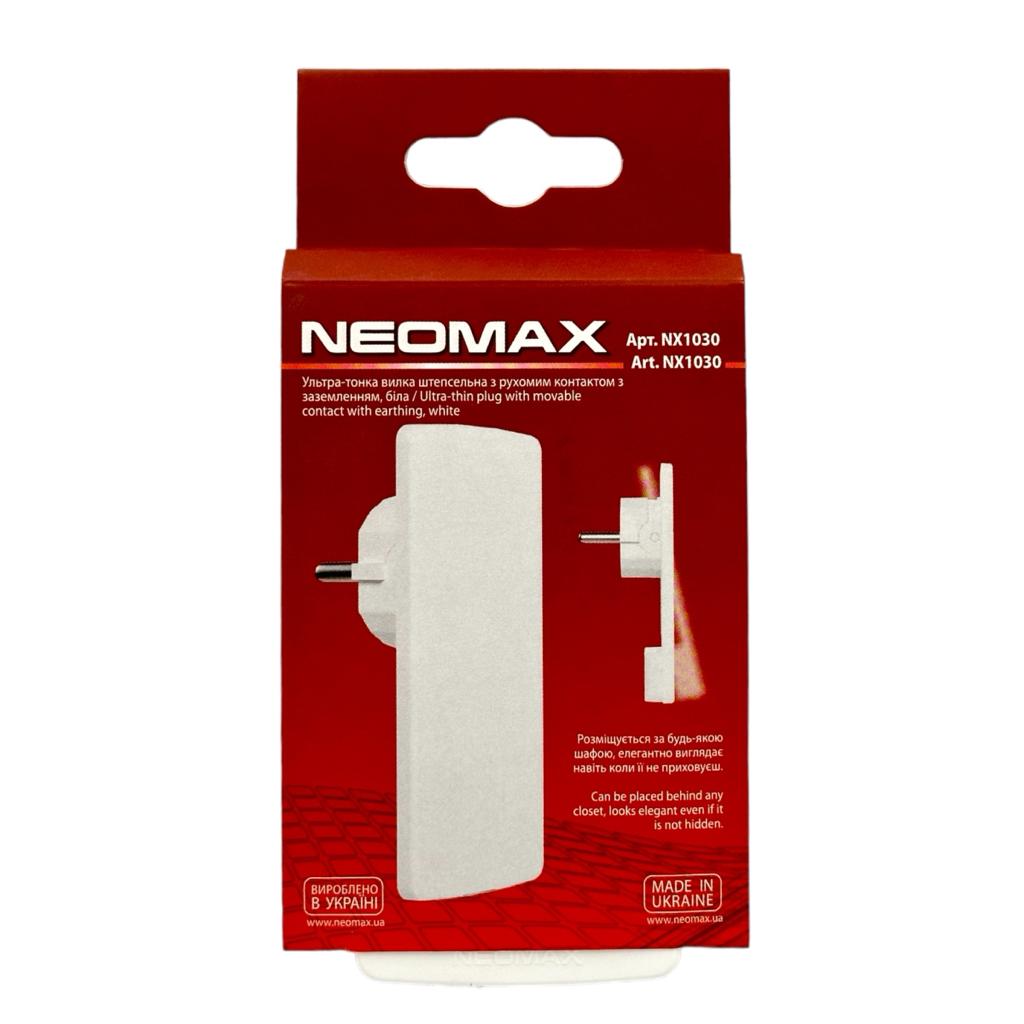 Електровилка пряма ультратонка з рухомим контактом Neomax NX1030 - фото 2 Електровилка пряма ультратонка з рухомим контактом Neomax NX1030 - фото 2