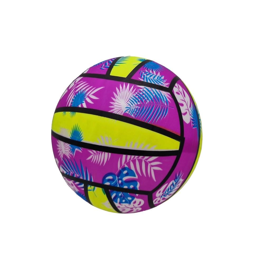 Мяч детский с листочками Bambi MS 3428-1 22 см Фиолетовый (11118484) Мяч детский с листочками Bambi MS 3428-1 22 см Фиолетовый (11118484)