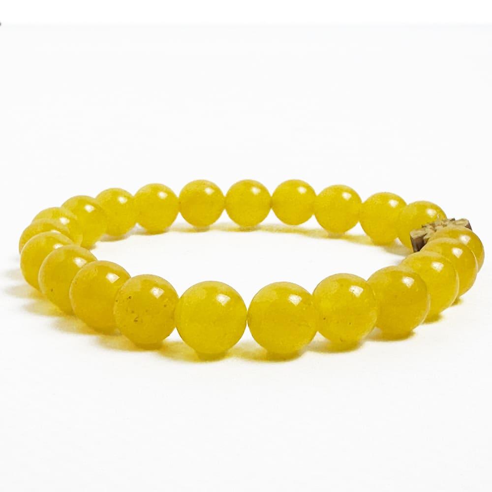 Браслет Агат Желтый (10109)