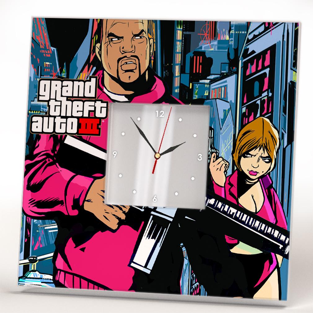 Часы Игра ''Grand Theft Auto III. GTA 3'' 260x260 мм (C04623)