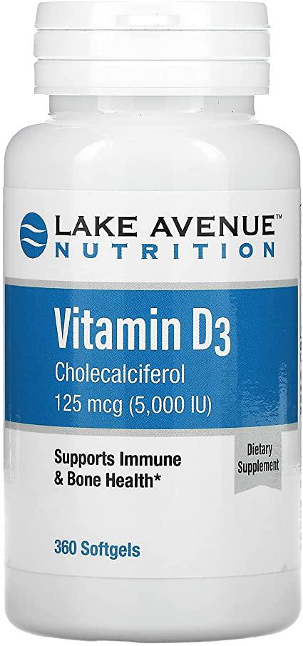 Витамин Vitamin D3 5000UI 360 softgels Витамин Vitamin D3 5000UI 360 softgels