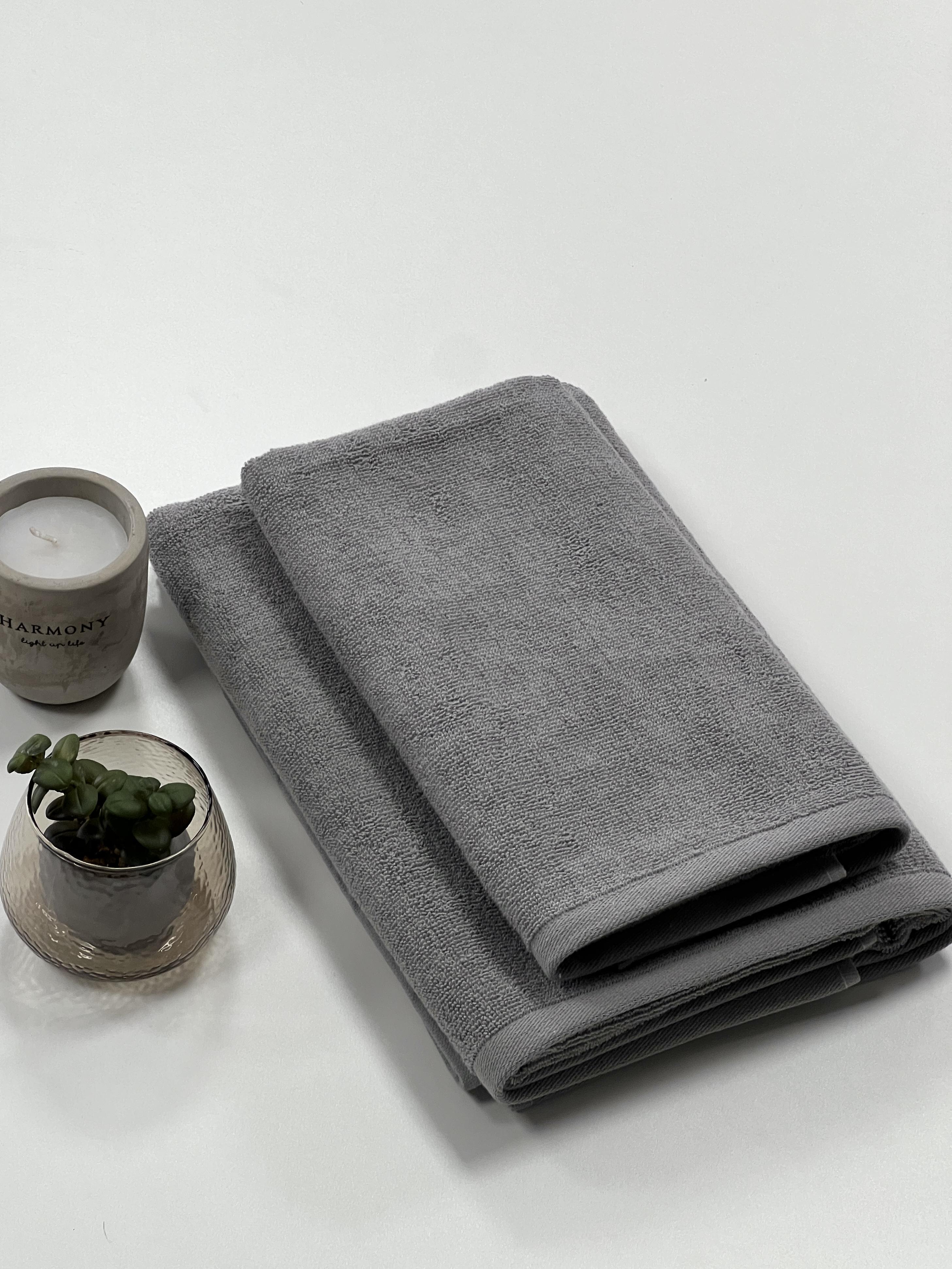 Комплект полотенец Ideal Textile однотонных 50х90/70х140 см 400 г/м2