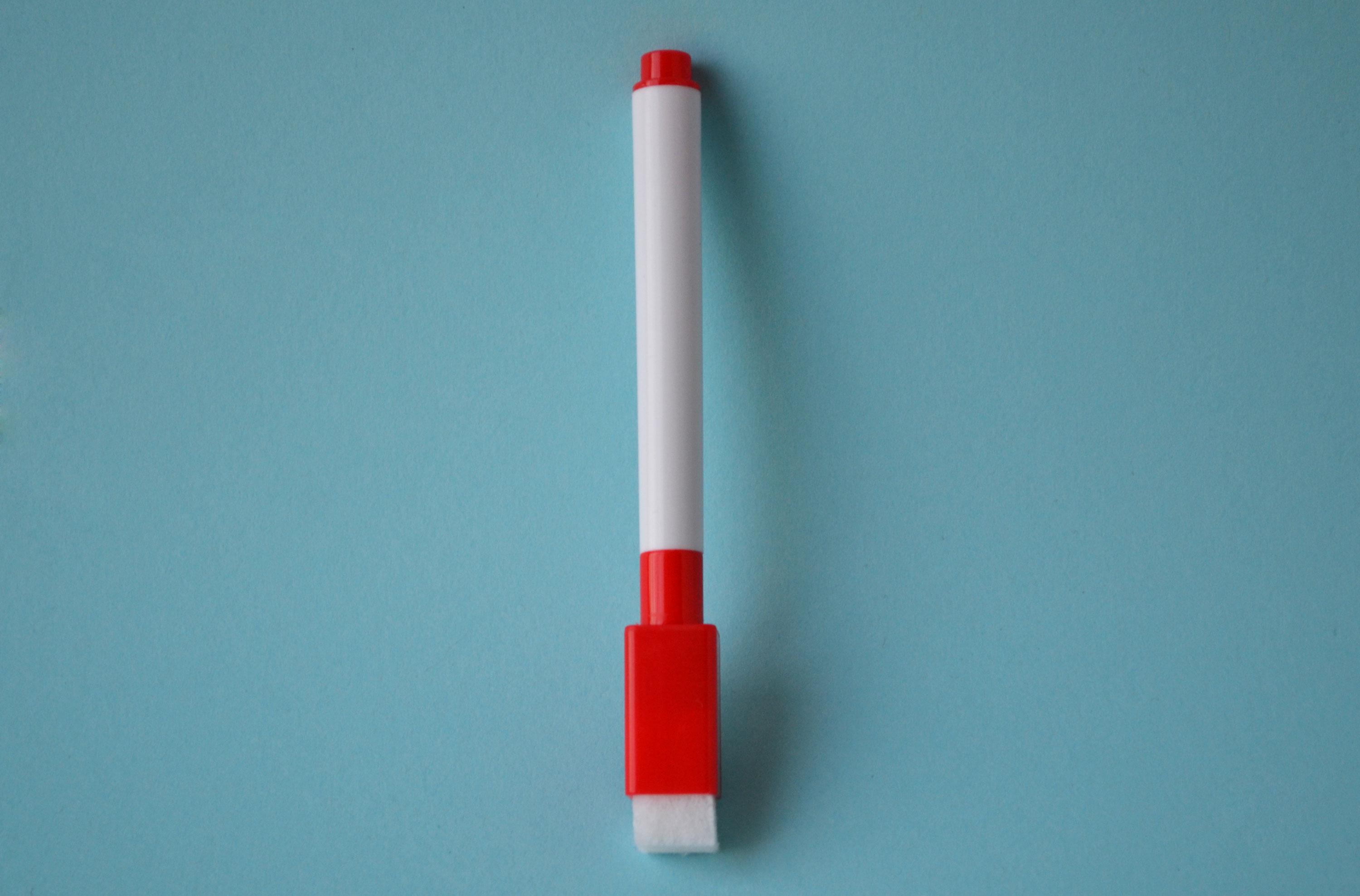 Маркер сухого стирання CLS 2-4 мм для дошки й планера на магніті з губкою Червоний (MG007) - фото 2